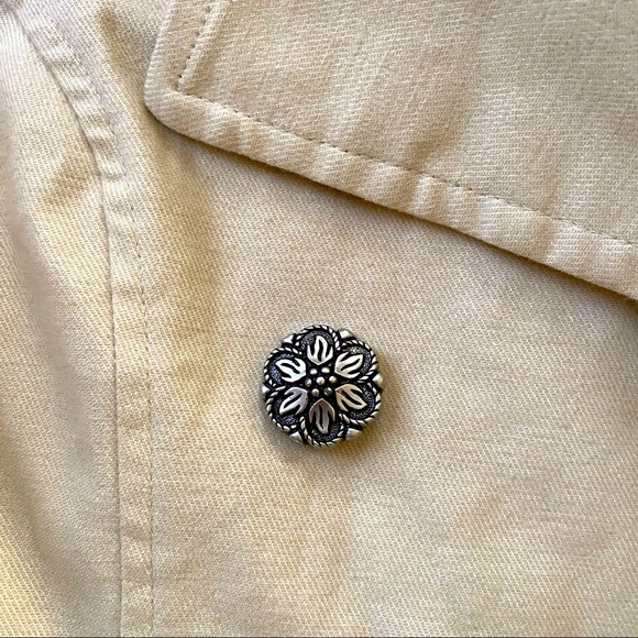 M2M Beige Tan Women’s Small Double Breasted Collared Trench Coat Korean Size 55 - Picture 7 of 12